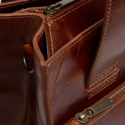 Dr Martens Amber Tan Leather Tote Bag Mayhem RB